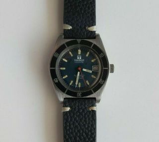 Tissot Visodate seastar PR 516 Automatic Vintage Men ' s Watch Divers 36mm RARE 2