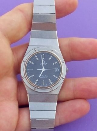 Rare 1979 Omega Constellation “Marine” Quartz 1332 Swiss Men ' s Watch 6