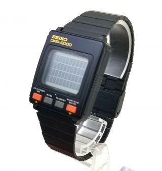 Rare,  Unique Unisex Digital Watch Seiko Data 2000 Uw01 - 0020