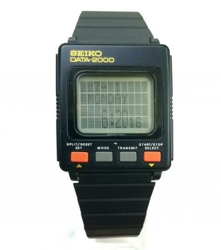 RARE,  UNIQUE Unisex DIGITAL Watch SEIKO DATA 2000 UW01 - 0020 4