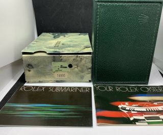 Rolex Vintage Submariner 16800 Box And Books,  Authentic Rolex