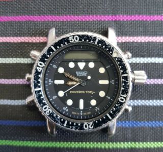 Seiko Arnie H558 - 5000 Divers 150m Vintage Analog/digital Watch - For Parts/repair
