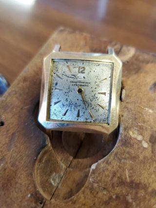 Girard Perregaux Gyromatic 14k Gold Mens Watch