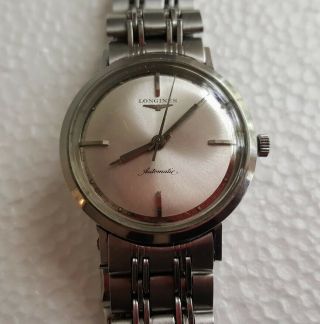 Longines Automatic 1200 Stainless Steel Mens Wristwatch Vintage No Res.
