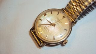 Vintage Swiss Longines Admiral 5 Star Automatic Mens Watch 10k Gold Filled Runs
