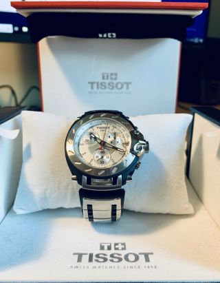 Tissot 1853 T - Race T472s Chronograph With Date / Magnifier 50m And Box/contents