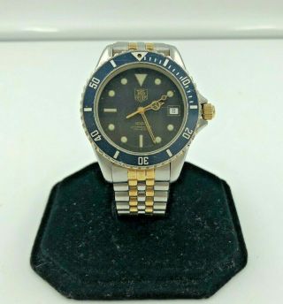 Vintage Tag Heuer 1000 Professional 200m 980.  020b Two Tone Watch