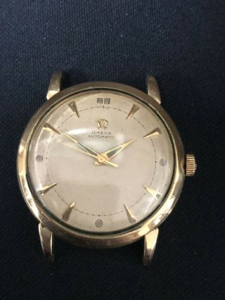 Omega Vintage 14k Gold Filled Bumper Automatic Watch Proof Case.  Circa 1950’s.