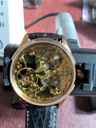 Swiss Skeletion Skeletionized Pre Eta Unitas 6498 Movement 44mm Watch