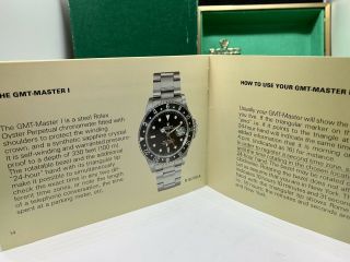 Rolex GMT 1 Reference 16700 Box And Book Set. 6