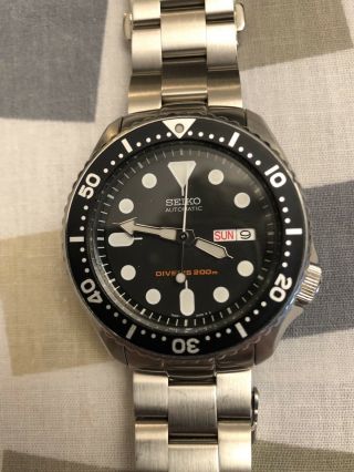 Seiko Skx007 Dive Watch With Strapcode 22/20 Oyster Bracelet Solid Endlinks