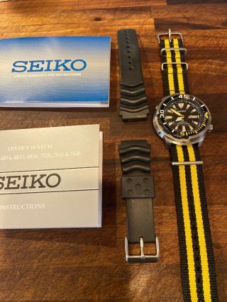 Seiko Srp639k1 Prospex Yellow Fin Baby Tuna Automatic Divers Wrist Watch