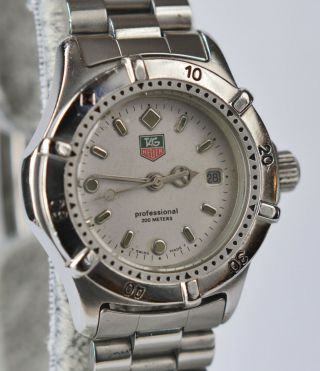 Tag Heuer We1411 - R Ladies Professional 2000 Diver Wristwatch Swiss Made V8
