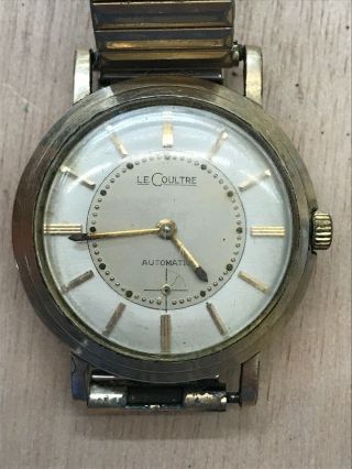 Antique Vintage Automatic LeCoultre Wrist Watch Gold Filled Runs Good 2
