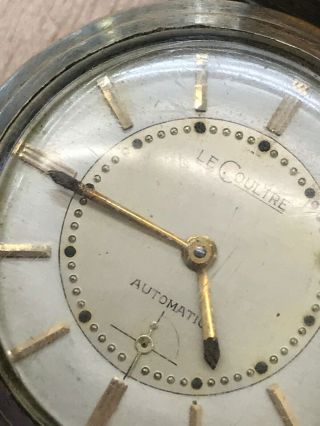 Antique Vintage Automatic LeCoultre Wrist Watch Gold Filled Runs Good 4