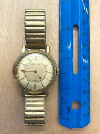 Antique Vintage Automatic LeCoultre Wrist Watch Gold Filled Runs Good 8