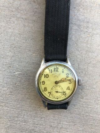 World War 2 Era Hamilton Military Issue Wristwatch Ordinance Dept Cal.  987a