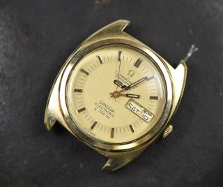 Vintage Omega Constellation Chronometer F300 Tuning Fork Gold Fill Watch For Rep