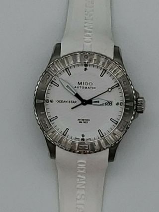 Mido Captain White Dial Day Date Automatic Men 