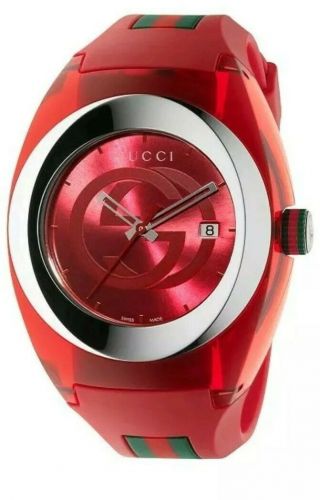 Gucci Ya137103 Sync Xxl Watch Red