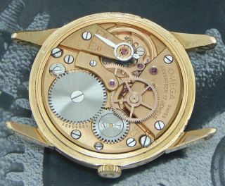 Vintage 1960 ' s OMEGA Cal.  285 Rose Gold GF Ref.  14392 - 62 - SC Signed 4X Mens Watch 4