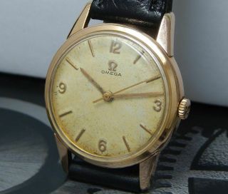 Vintage 1960 ' s OMEGA Cal.  285 Rose Gold GF Ref.  14392 - 62 - SC Signed 4X Mens Watch 8