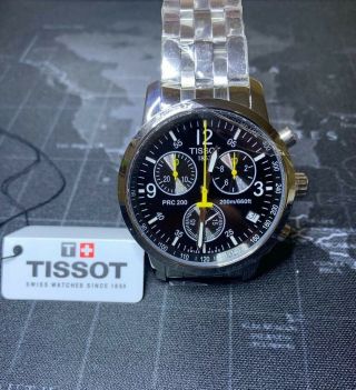 Tissot T - Sport Prc 200 T17.  1.  586.  52 Wristwatch T461 Black Chronograph Men 