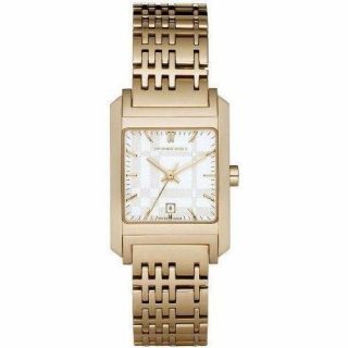 Burberry Watch Womens Swiss Gold Ion Plated Stainless Steel 25x29mm Bu1574
