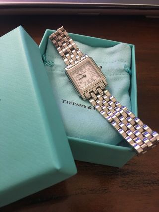 Tiffany & Co.  Women’s Vintage Tank Watch Stainless Steel Square Face
