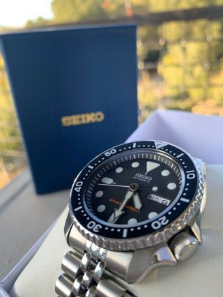 Seiko Skx007k2 Brushed Stainless Steel Wrist Watch For Men