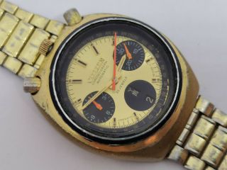 Vintage Citizen Bullhead Automatic 67 - 9020 Gold Plated Fly - Back - Needs Service
