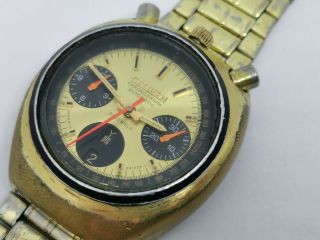 Vintage Citizen BULLHEAD Automatic 67 - 9020 Gold Plated Fly - Back - NEEDS SERVICE 2