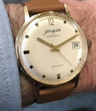 Stunning Vintage Gub Glashutte Spezimatic 1969 26 Jewel Watch,  Needs Attn