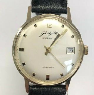 Stunning Vintage GUB Glashutte Spezimatic 1969 26 Jewel Watch,  Needs Attn 3