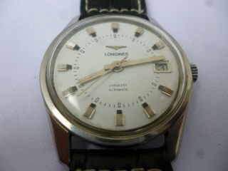Vintage Longines Conquest Automatic Watch All Stainless Steel