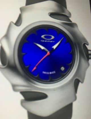 Oakley Blade Ii Orbtl Blue Face Swiss Made Watch