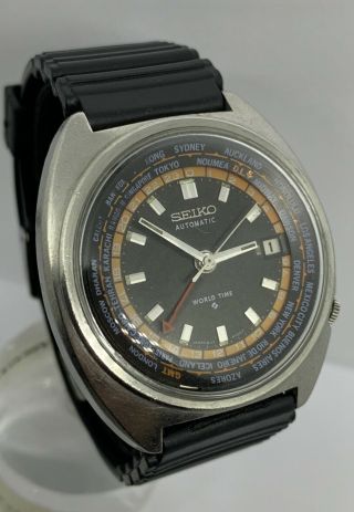 Vintage Seiko World Time GMT 6117 - 6400 8