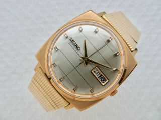 Mens Minty Vintage Seiko Weekdater 26 Jewels 6206 - 8050 Selfwinding Wristwatch