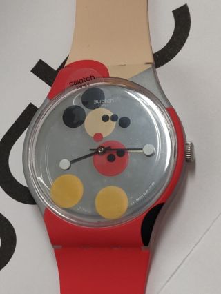 Damien Hirst X Swatch Mirror Spot Mickey Limited Edition Rare - Same Day Ship
