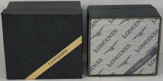 1980s NOS Longines 961 Quartz Stainless Steel Gold Watch Diamond Dial 12