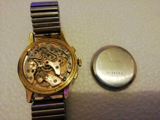 Vintage Lator 17 Jewels Chronograph Watch Landeron 189 Movement ORDER 2