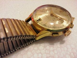 Vintage Lator 17 Jewels Chronograph Watch Landeron 189 Movement ORDER 3