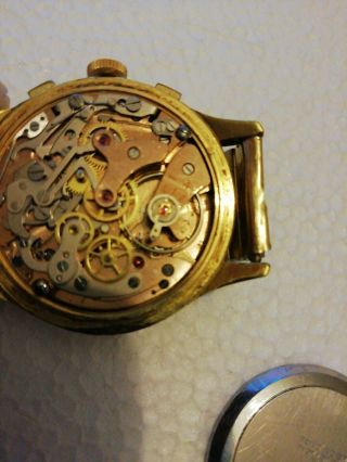 Vintage Lator 17 Jewels Chronograph Watch Landeron 189 Movement ORDER 8