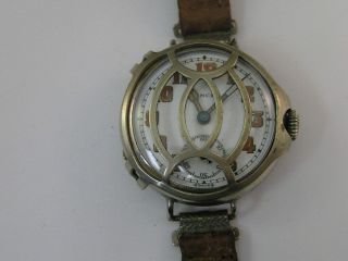 Vintage Lancet Military Trench Watch W/ Guard By Invicta