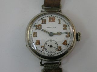 Vintage Lancet Military Trench Watch w/ Guard by Invicta 2