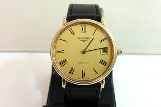 1970s Gents Gold Plated Longines L.  994.  1 Slim Automatic In