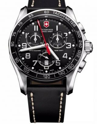 Victorinox Swiss Army Chrono Classic Black 45mm 241444 Watch