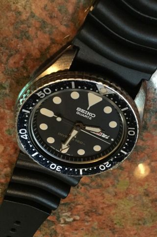 Seiko 7548 - 7009 Quartz Divers Watch From April Of 1985