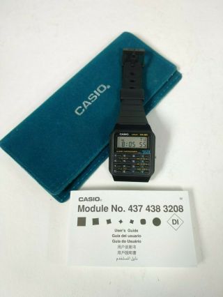 Casio Ca - 50 Calculator Watch Module 437 Back To The Future Prop