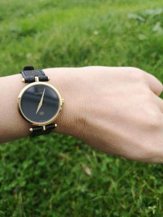 Vintage Gold Plated Gucci 2000m,  Mens,  Unisex,  Watch